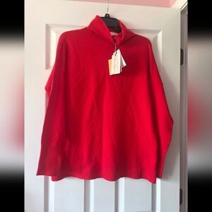 Chelsea & Theodore Viscose Blend Women's Red Sweater Size S NWT